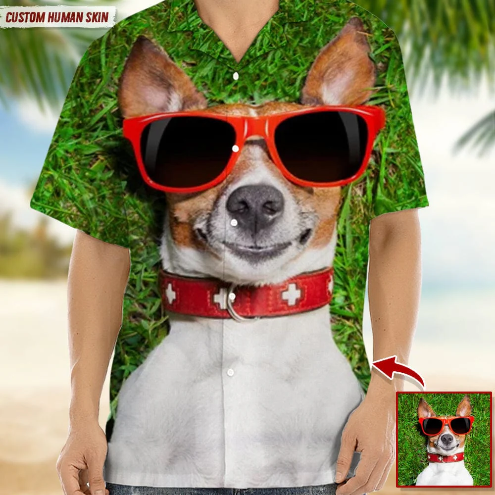 Custom Pet Photo Hawaiian Shirt N304 10101 - Image 4