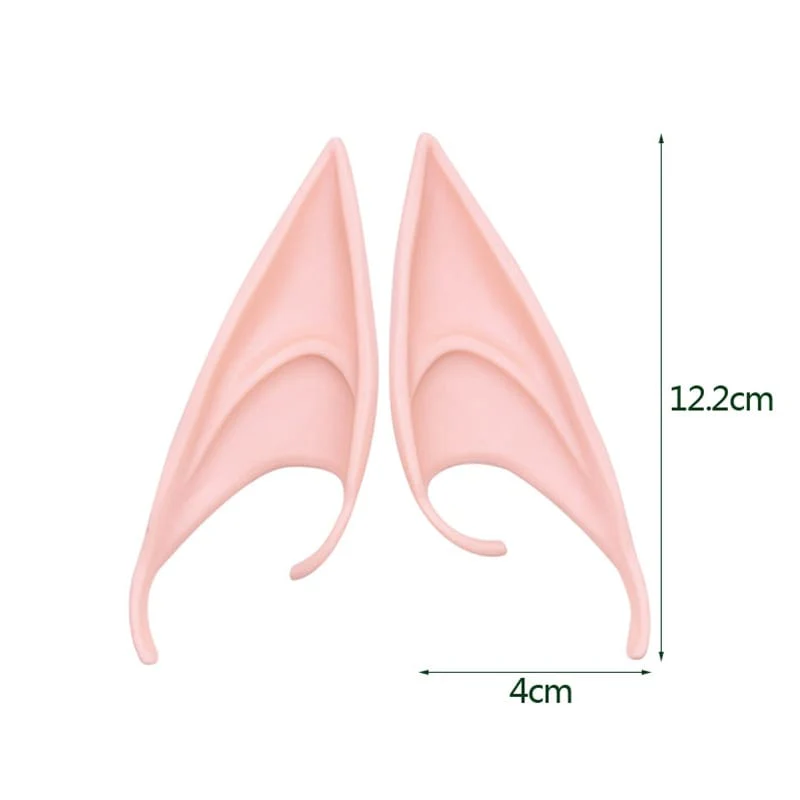 1Pair Cosplay Latex Fairy Angel Elf Ears Halloween Masquerade Party Costumes - Image 8