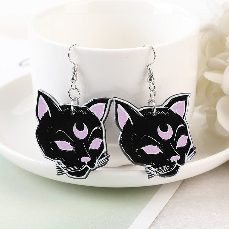 BlackPink Halloween Witch Earrings - Image 3