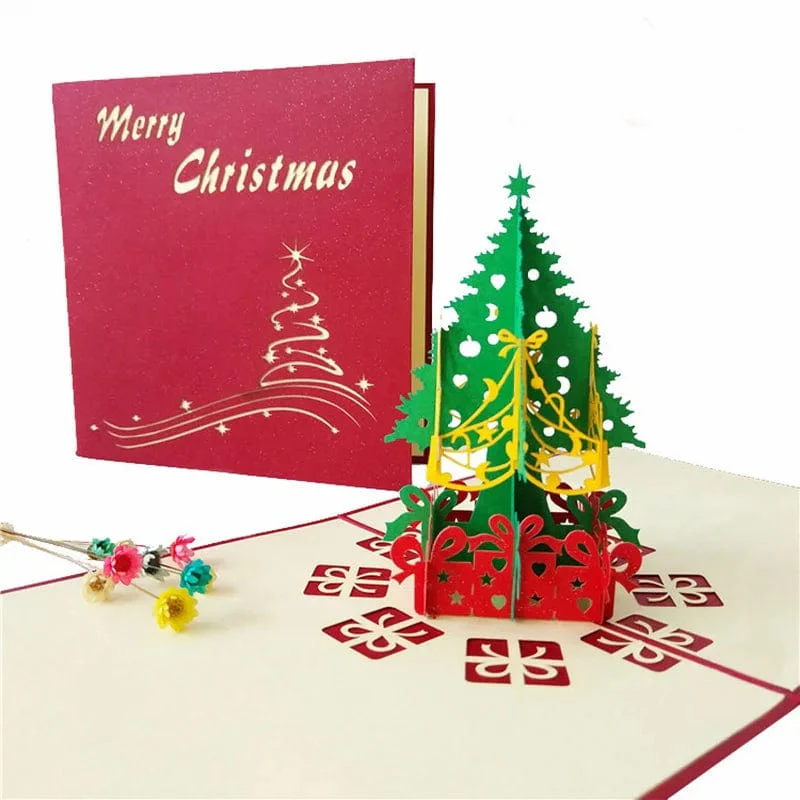 1pcs 3D Pop Up Greeting Cards With Envelope Laser Cut Post Card For Birthday Christmas Valentine' Day Party Wedding Decoration - Image 4