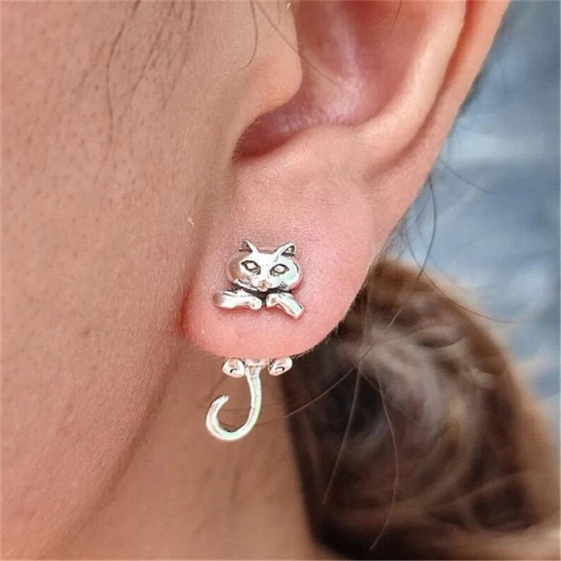 Funny Black Cat Earring Jewelry - Image 18