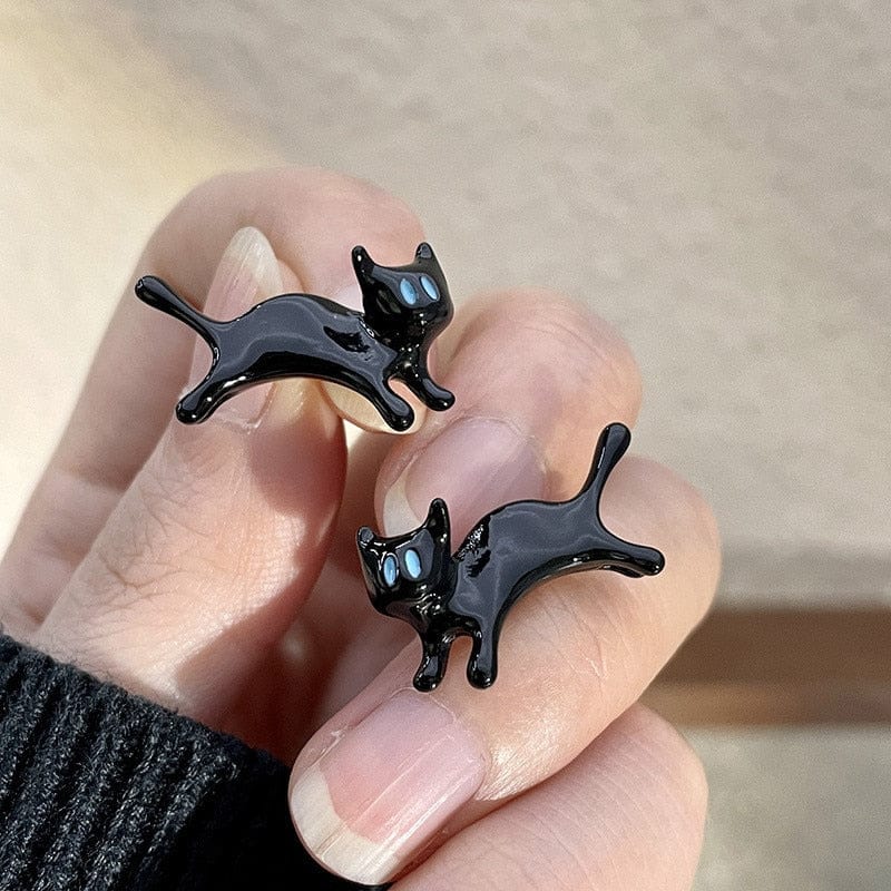 Funny Black Cat Earring Jewelry - Image 20