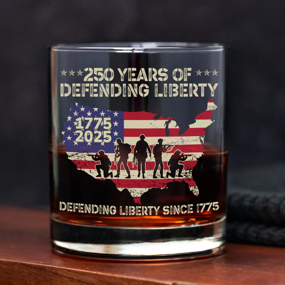 250 Years Of Defending Liberty Whiskey Glass TH10 894685 - Image 2