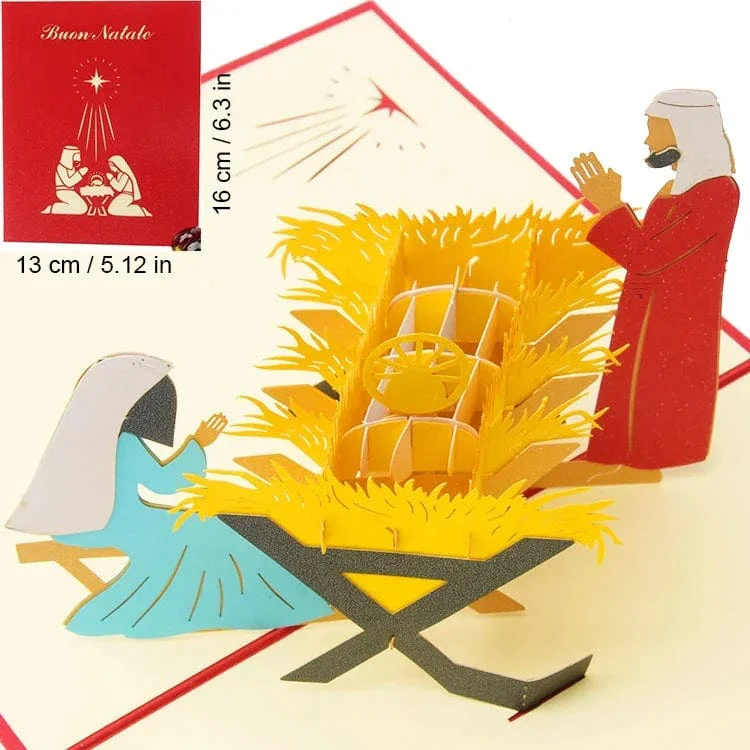 3D Pop UP Christmas Cards Santa Greeting Invitations Card Party Children Gifts New Year Thank You Card Anniversary Gift Postcard - Image 13