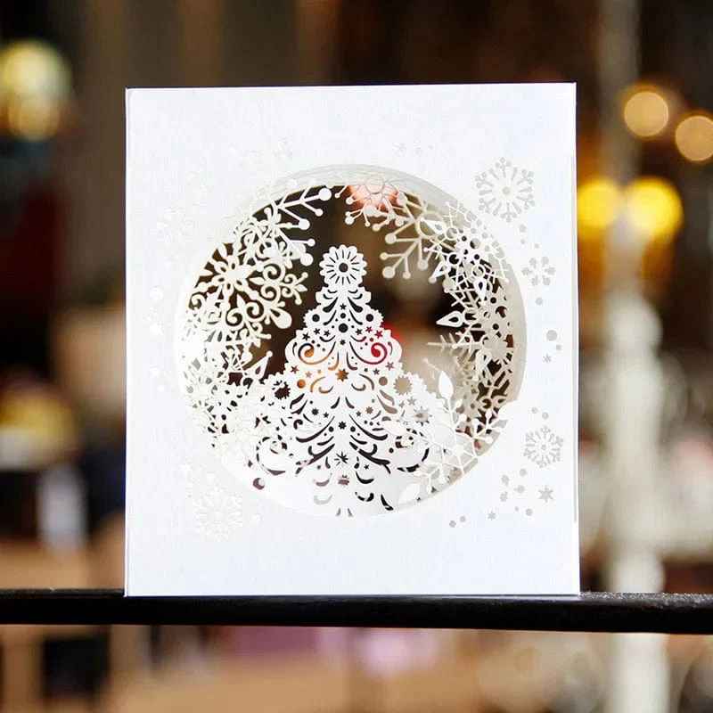 3D Pop UP Christmas Cards Santa Greeting Invitations Card Party Children Gifts New Year Thank You Card Anniversary Gift Postcard - Image 22