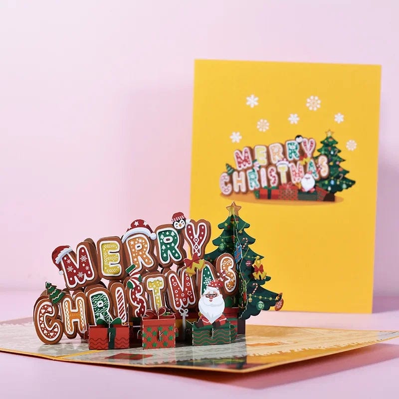 3D Pop UP Christmas Cards Santa Greeting Invitations Card Party Children Gifts New Year Thank You Card Anniversary Gift Postcard - Image 24