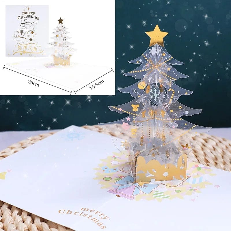 3D Pop UP Christmas Cards Santa Greeting Invitations Card Party Children Gifts New Year Thank You Card Anniversary Gift Postcard - Image 29