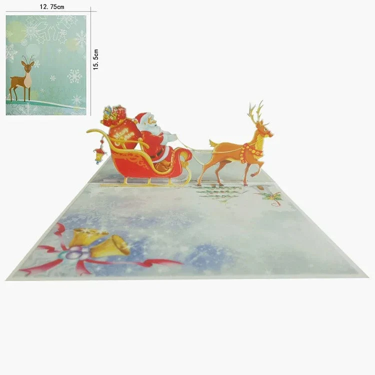 3D Pop UP Christmas Cards Santa Greeting Invitations Card Party Children Gifts New Year Thank You Card Anniversary Gift Postcard - Image 37