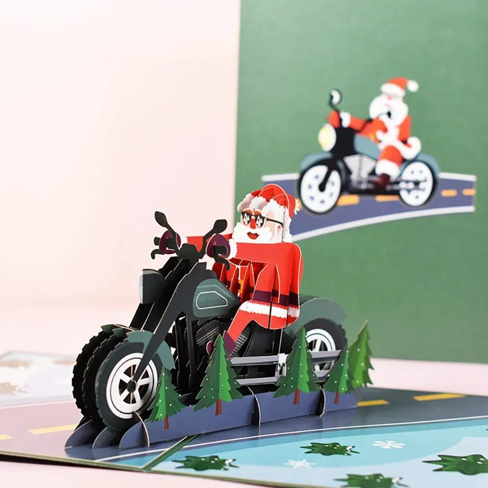 3D Pop UP Christmas Cards Santa Greeting Invitations Card Party Children Gifts New Year Thank You Card Anniversary Gift Postcard - Image 41