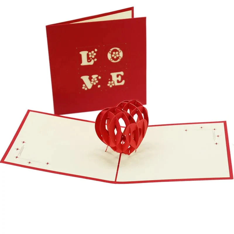 3D Pop Up Love Card with Envelope Valentines Day Birthday Anniversary Greeting Cards for Couples Wife Husband Handmade Gifts - Image 16