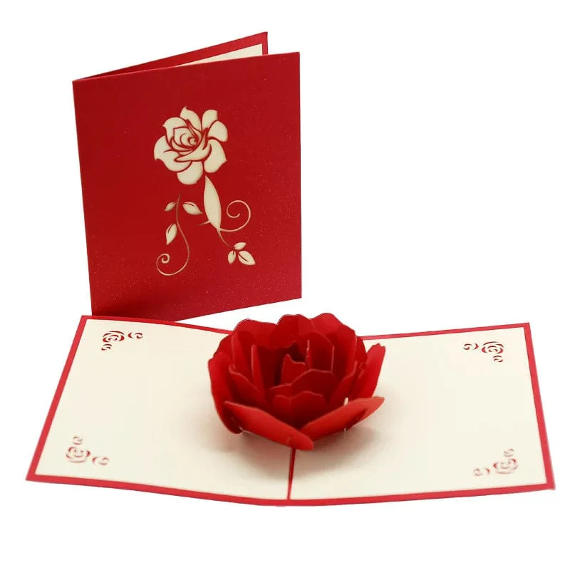 3D Pop Up Love Card with Envelope Valentines Day Birthday Anniversary Greeting Cards for Couples Wife Husband Handmade Gifts - Image 17