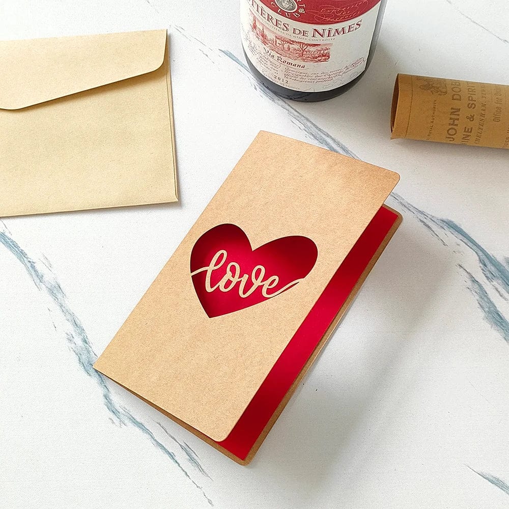 3D Pop Up Love Card with Envelope Valentines Day Birthday Anniversary Greeting Cards for Couples Wife Husband Handmade Gifts - Image 22