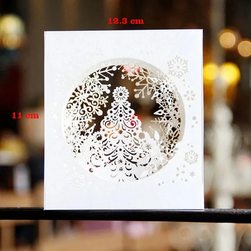 3D Pop UP Santa Cards Marry Christmas Greeting Cards Party Invitations Gifts New Year Greeting Card Anniversary Gifts Postcard - Image 12