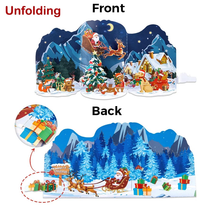 3D Pop UP Santa Cards Marry Christmas Greeting Cards Party Invitations Gifts New Year Greeting Card Anniversary Gifts Postcard - Image 13