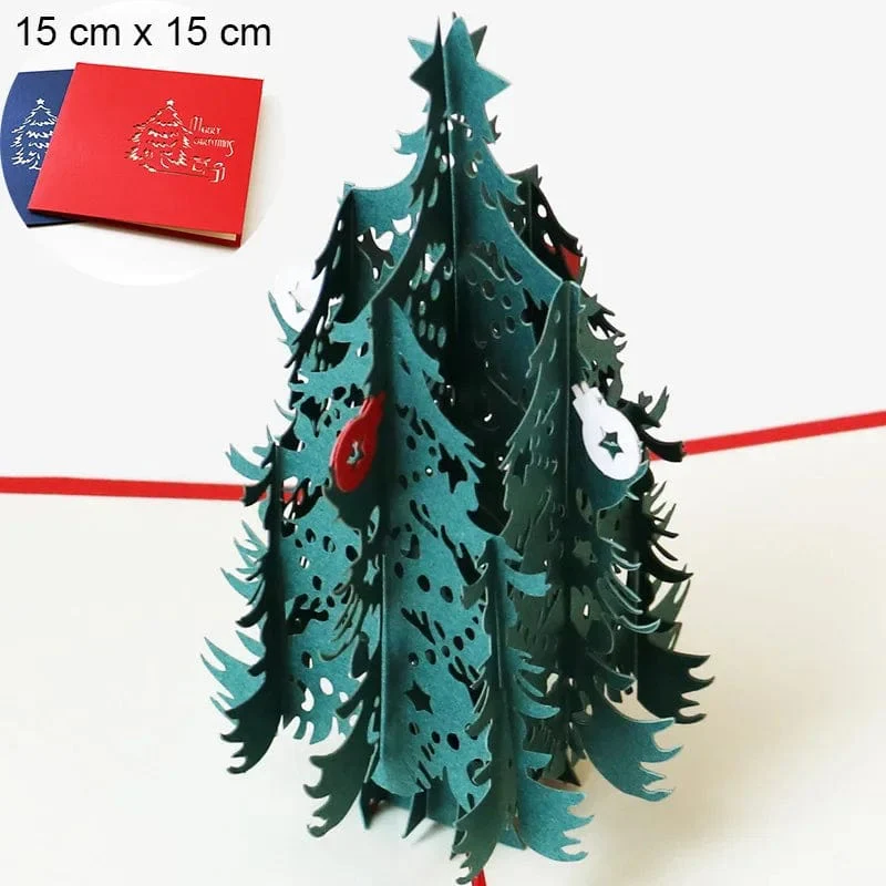 3D Pop UP Santa Cards Marry Christmas Greeting Cards Party Invitations Gifts New Year Greeting Card Anniversary Gifts Postcard - Image 19
