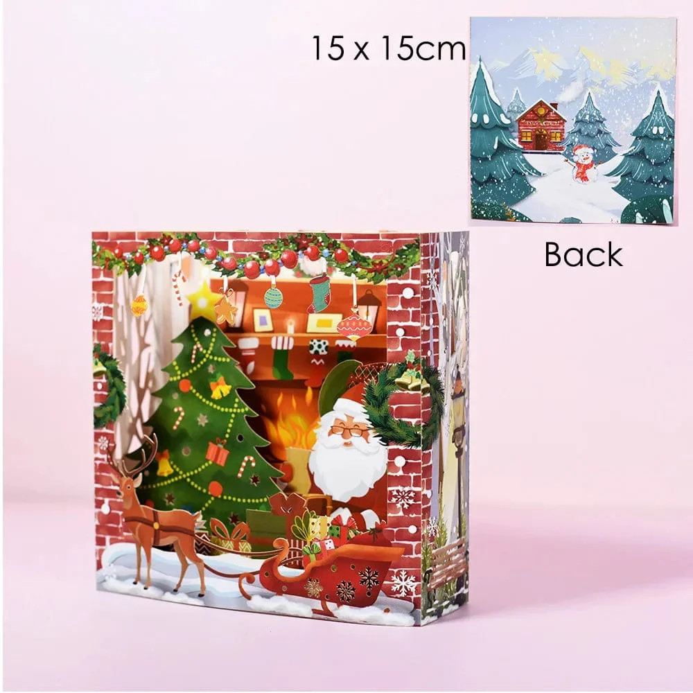 3D Pop UP Santa Cards Marry Christmas Greeting Cards Party Invitations Gifts New Year Greeting Card Anniversary Gifts Postcard - Image 25
