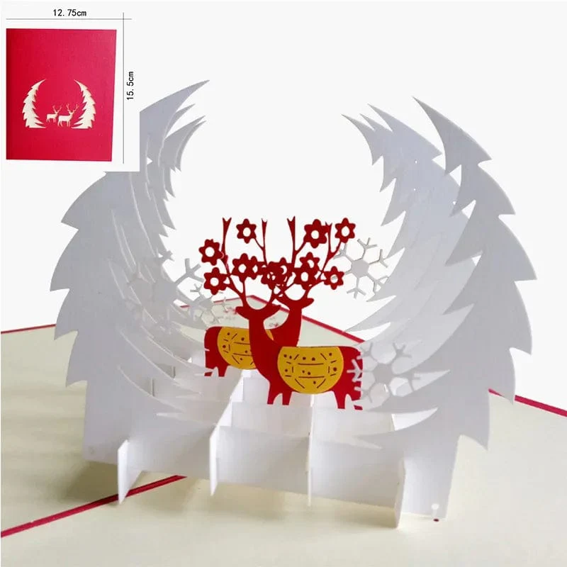 3D Pop UP Santa Cards Marry Christmas Greeting Cards Party Invitations Gifts New Year Greeting Card Anniversary Gifts Postcard - Image 26