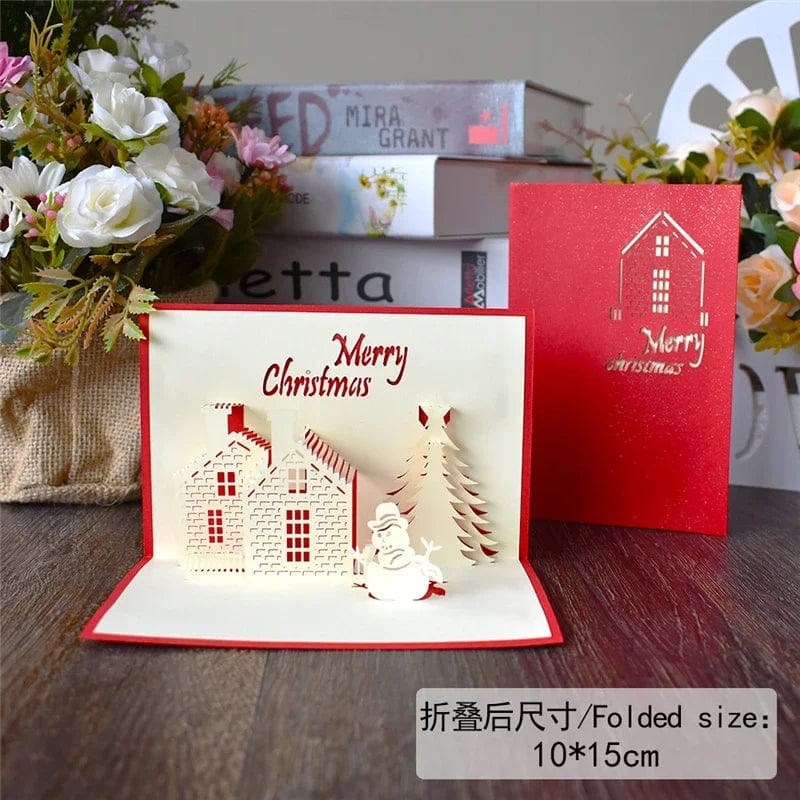 3D Pop UP Santa Cards Marry Christmas Greeting Cards Party Invitations Gifts New Year Greeting Card Anniversary Gifts Postcard - Image 34
