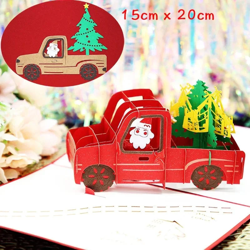 3D Pop UP Santa Cards Marry Christmas Greeting Cards Party Invitations Gifts New Year Greeting Card Anniversary Gifts Postcard - Image 39