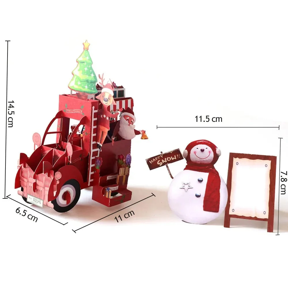 3D Pop UP Santa Cards Marry Christmas Greeting Cards Party Invitations Gifts New Year Greeting Card Anniversary Gifts Postcard - Image 7