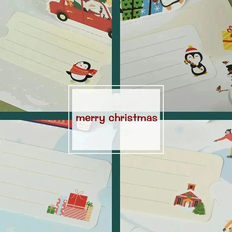 3D Santa Greeting Cards Folding Merry Christmas Best Wishes Card Xmas Gift for New Year Blessing Thank You Postcard Decoration - Image 6