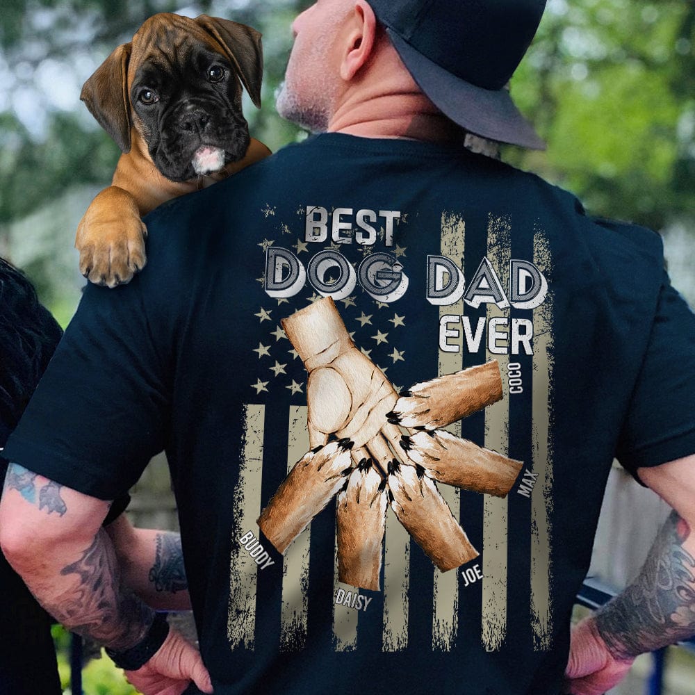 Best Dog Dad Ever Dog Pump Dog Back Shirt, HN590 - Image 4