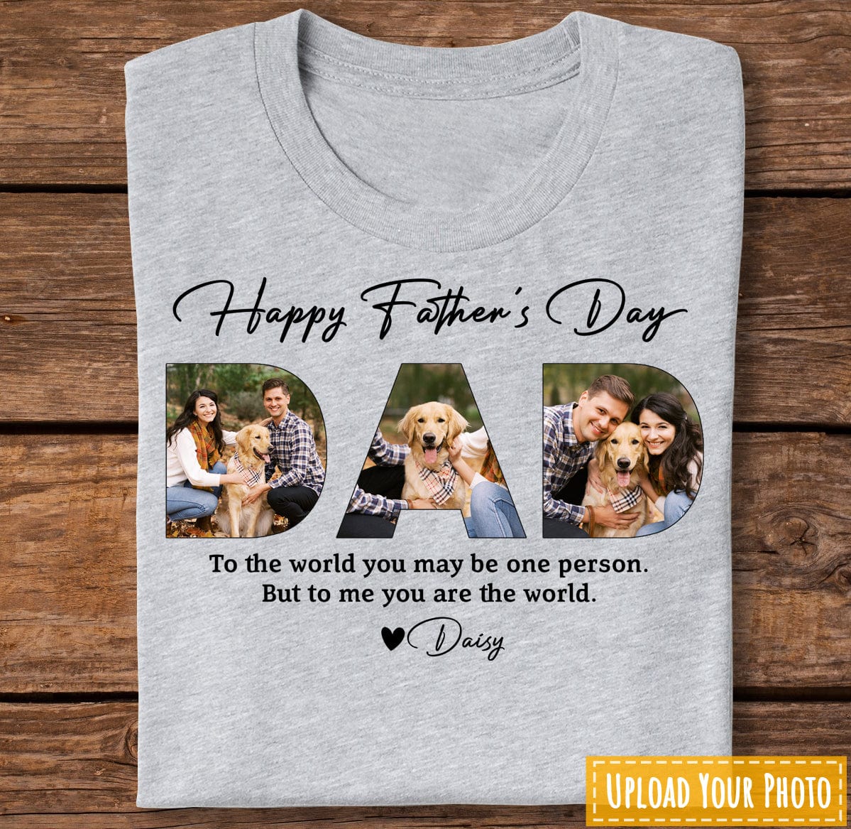 Upload Photo Happy Father's Day, Family Shirt TA29 888265 - Image 2