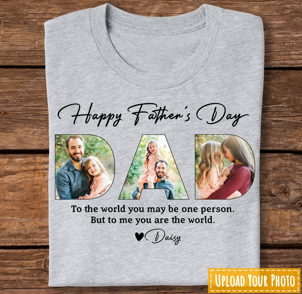 Upload Photo Happy Father's Day, Family Shirt TA29 888265 - Image 5