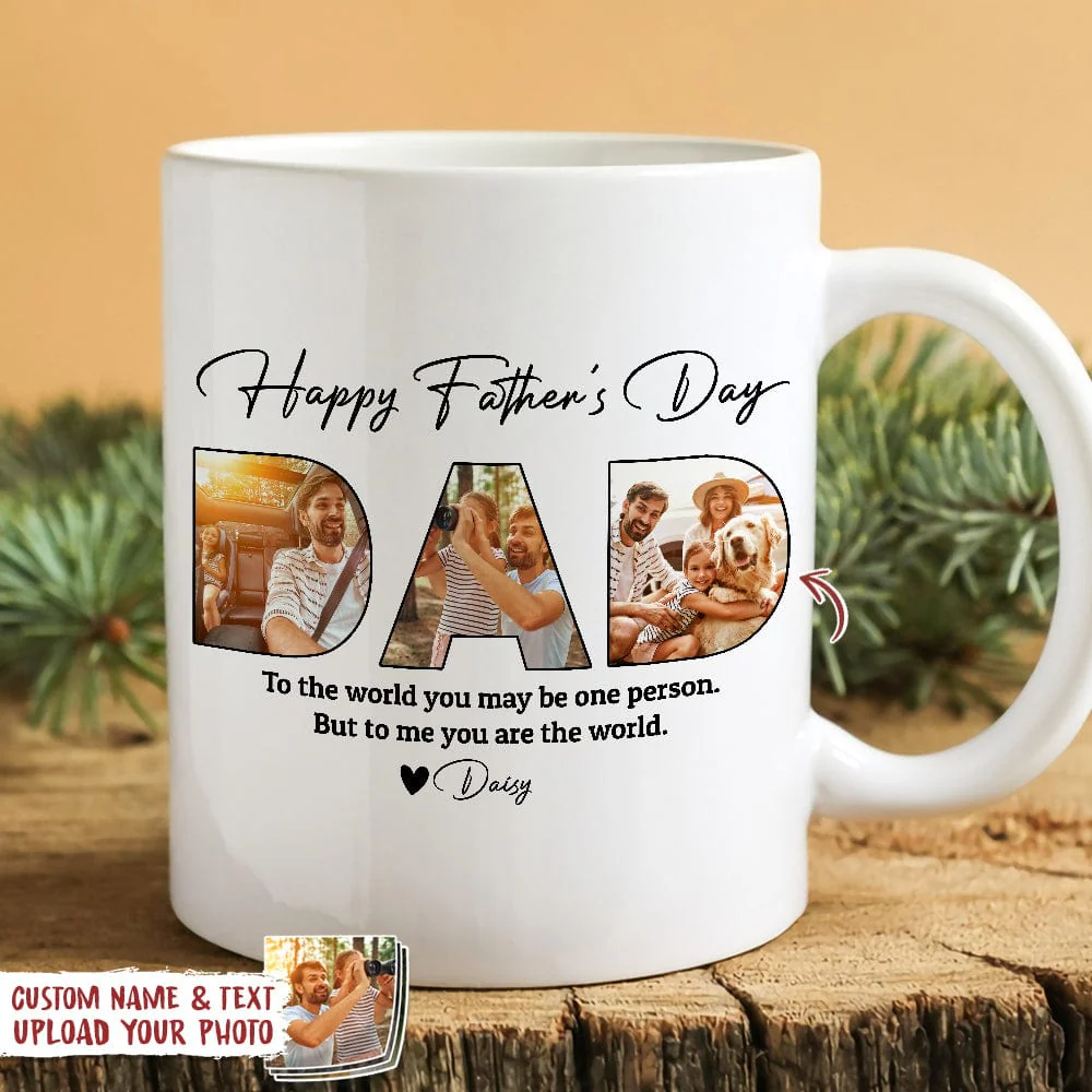 Custom Photo Happy Father's Day Family Mug TA29 888721 - Image 2
