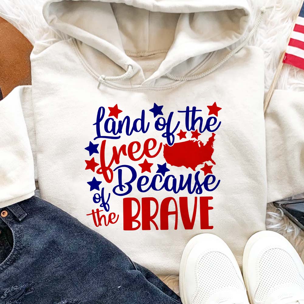 Land Of The Free American Shirt, HN590 - Image 2