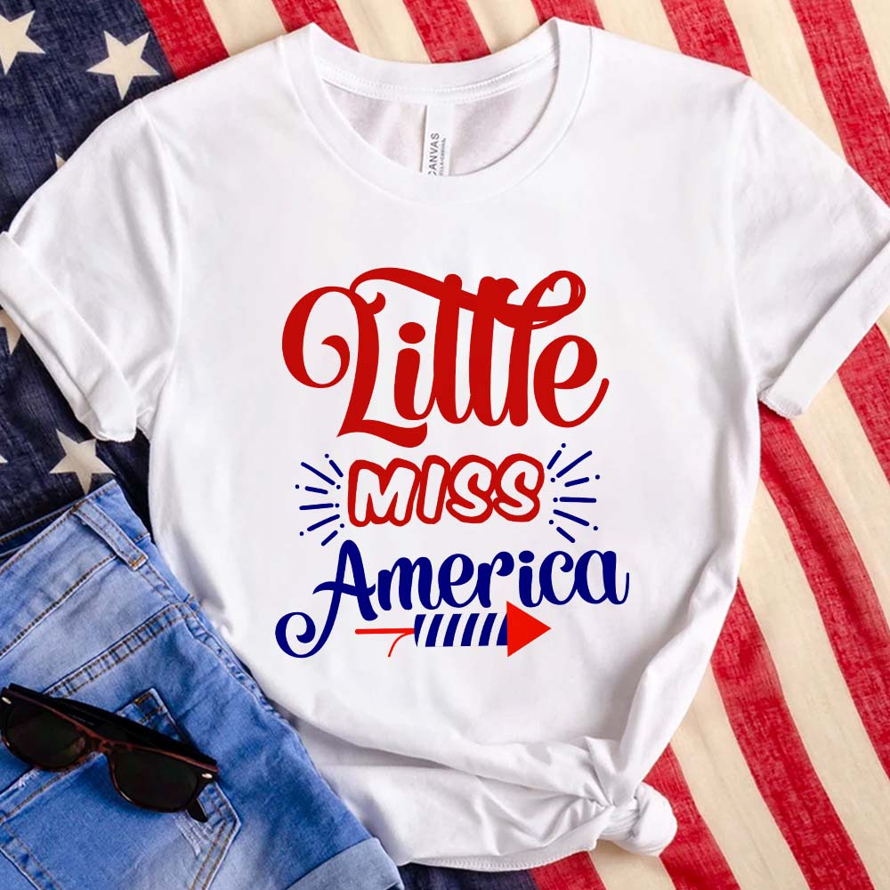 Little Miss America American Shirt, HN590
