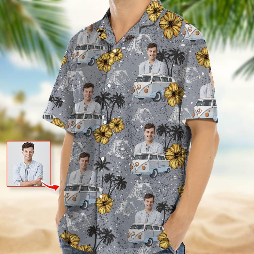 Upload Photo RV Camping Hawaiian Shirt K228 888374 - Image 4