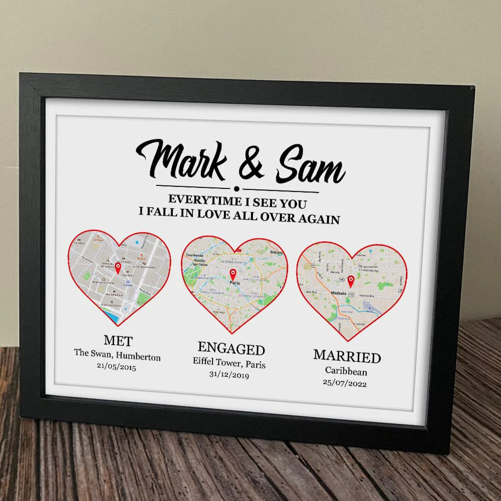 Met Engaged Married Wedding Gift Picture Frame, HN590 - Image 2