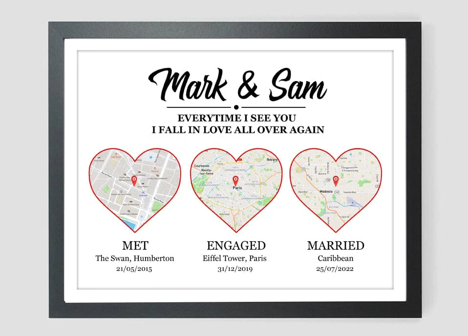 Met Engaged Married Wedding Gift Picture Frame, HN590 - Image 4