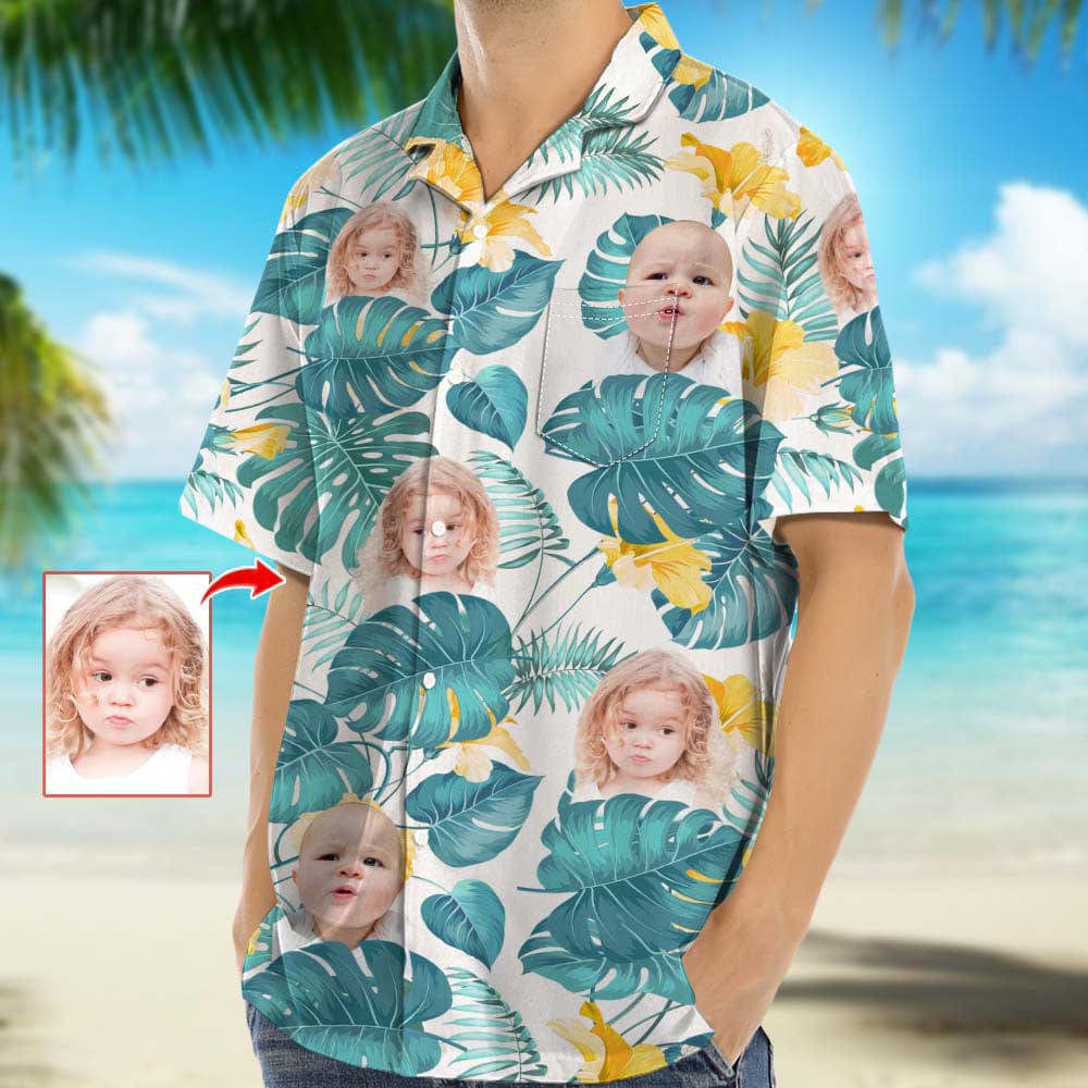 Upload Photo Family Hawaiian Shirt HO82 K228 888384 - Image 4