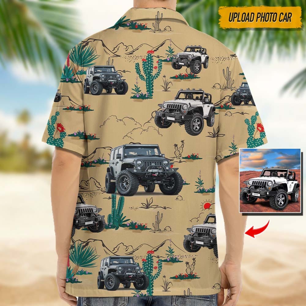 Upload Car Photo Hawaiian Shirt TH10 N304 888386 - Image 3
