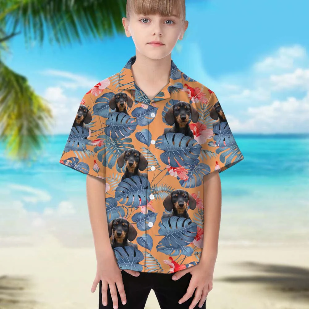 Upload Photo Dog Daughter's Hawaiian Shirt TA29 888397 - Image 5