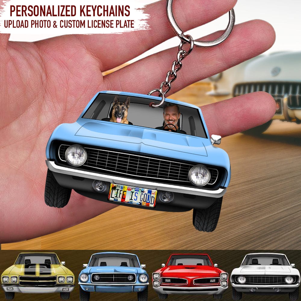 Muscle Car Custom Dogs Cats Acrylic Keychain N304 888444 - Image 3