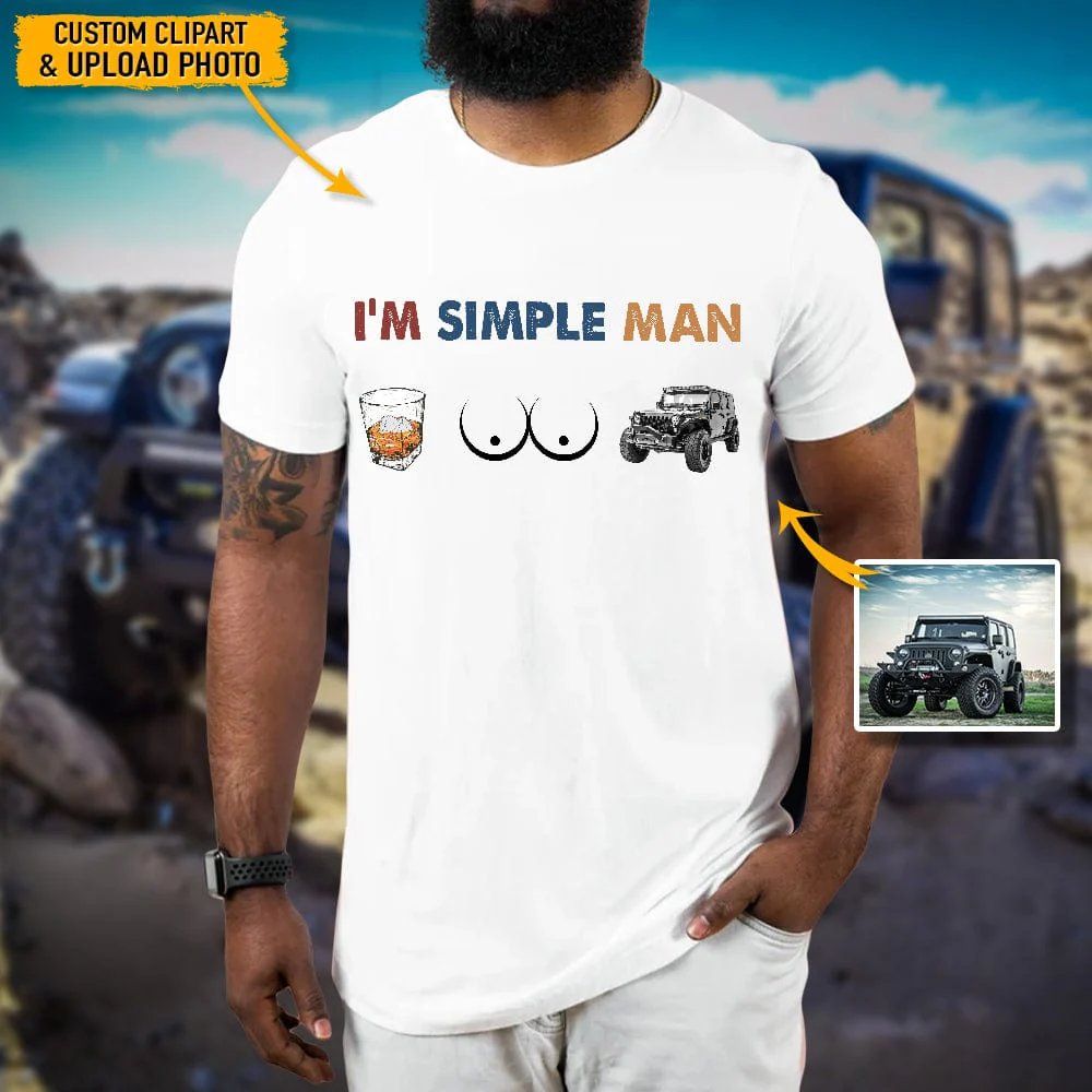 I'm Simple Man Upload Photo Car Shirt, N304 HN590 - Image 2