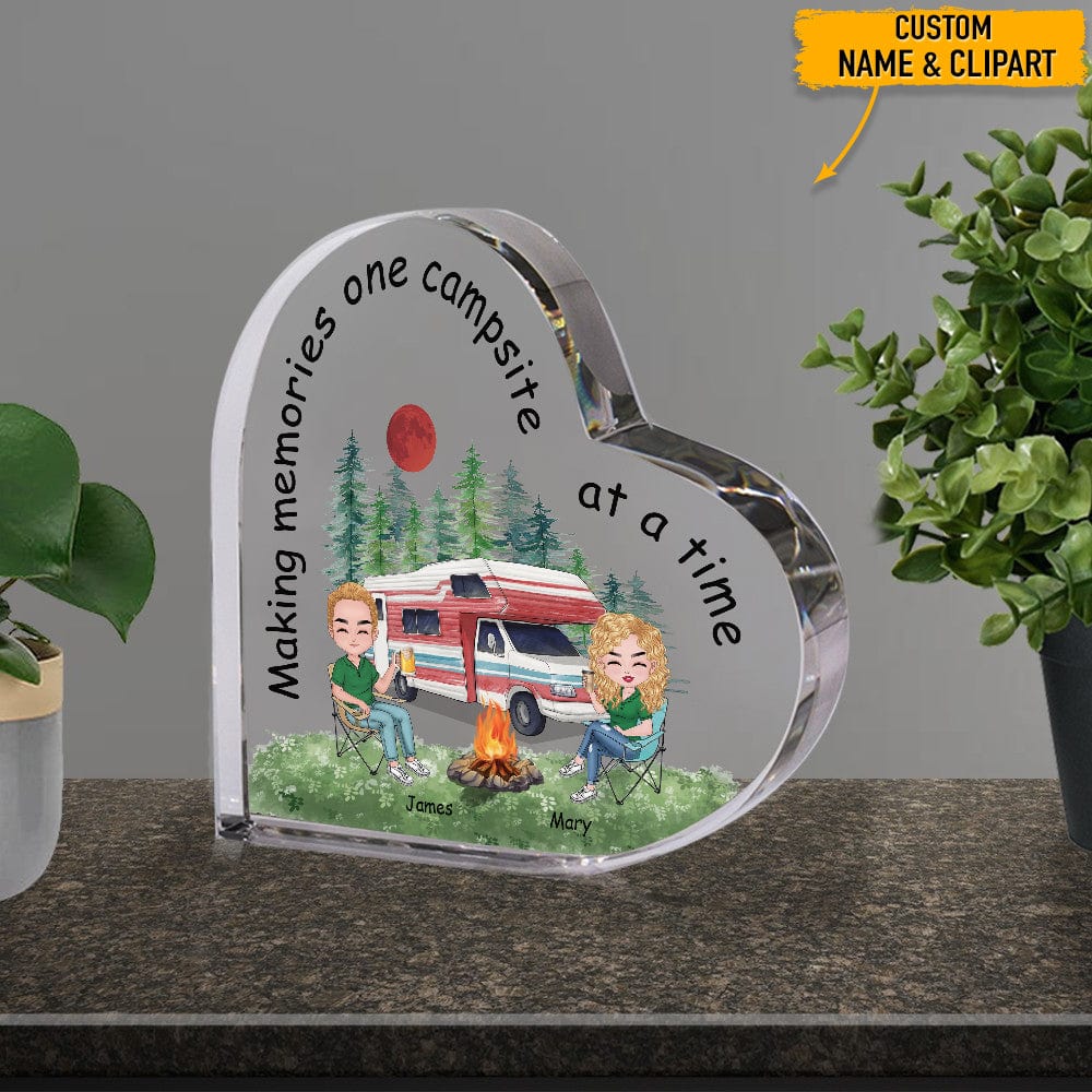 Making Memories Campsite At A Time Camping Heart Shaped Acrylic, T368 HN590 - Image 3