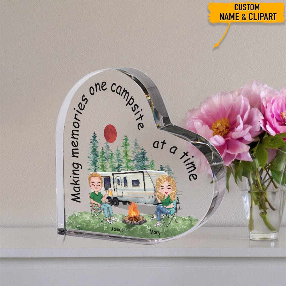Making Memories Campsite At A Time Camping Heart Shaped Acrylic, T368 HN590 - Image 5