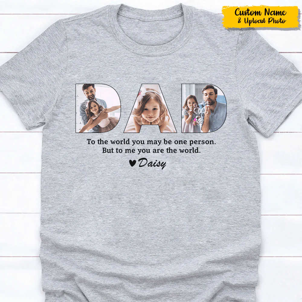 To Me You Are The World Family Shirt, K228 888470 - Image 3