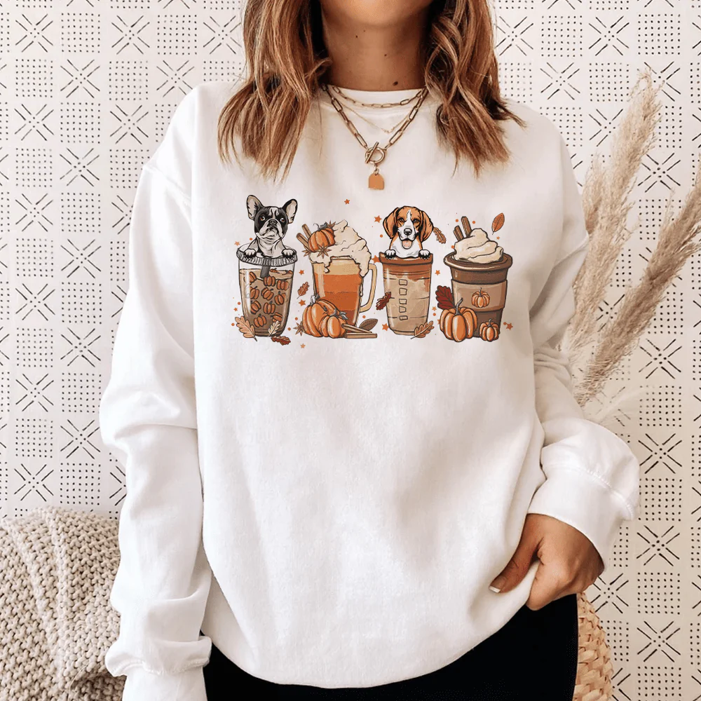 Fall Season Pumpkin Spice Dog Shirt, N304 HN590