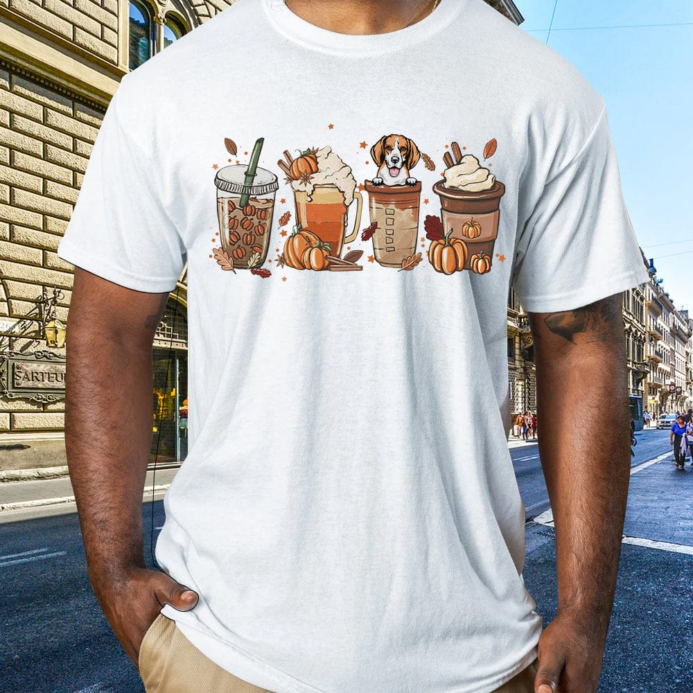 Fall Season Pumpkin Spice Dog Shirt, N304 HN590 - Image 3