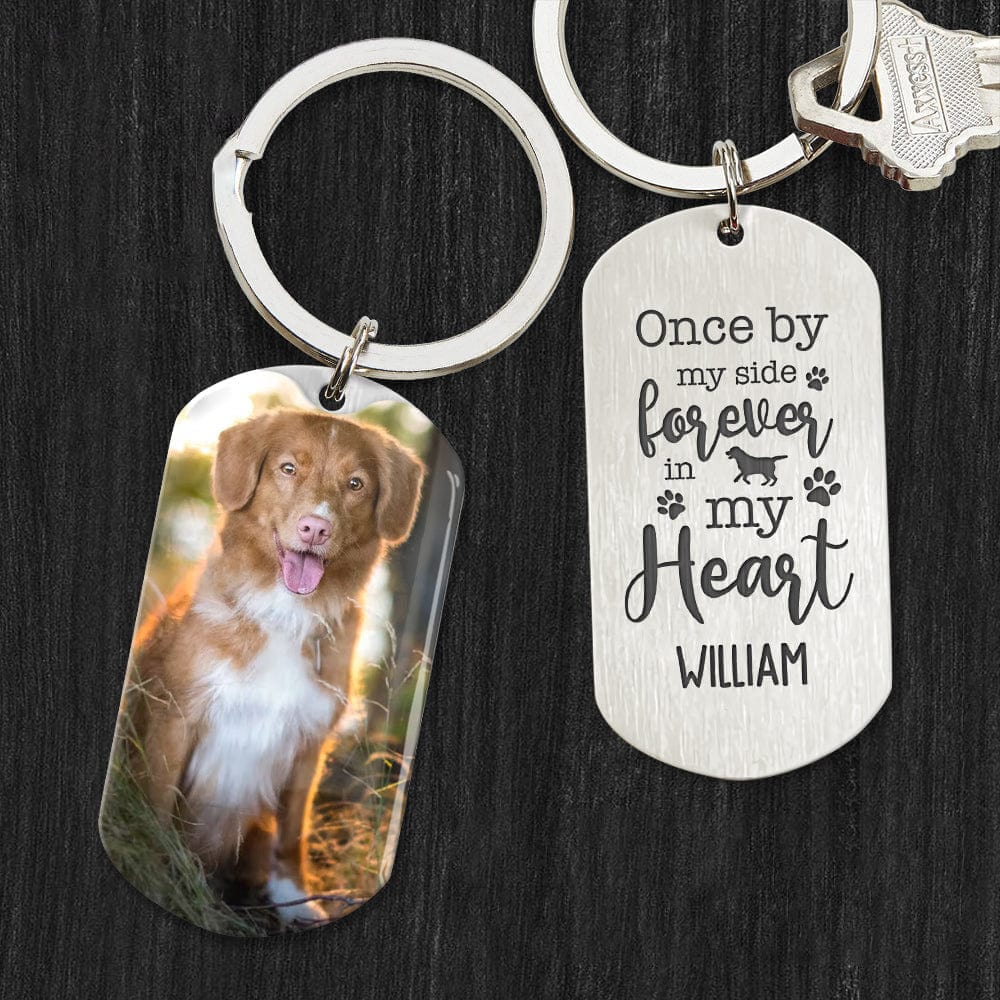 Personalized Upload Photo Pet Metal Keychain T286 HN590 - Image 2