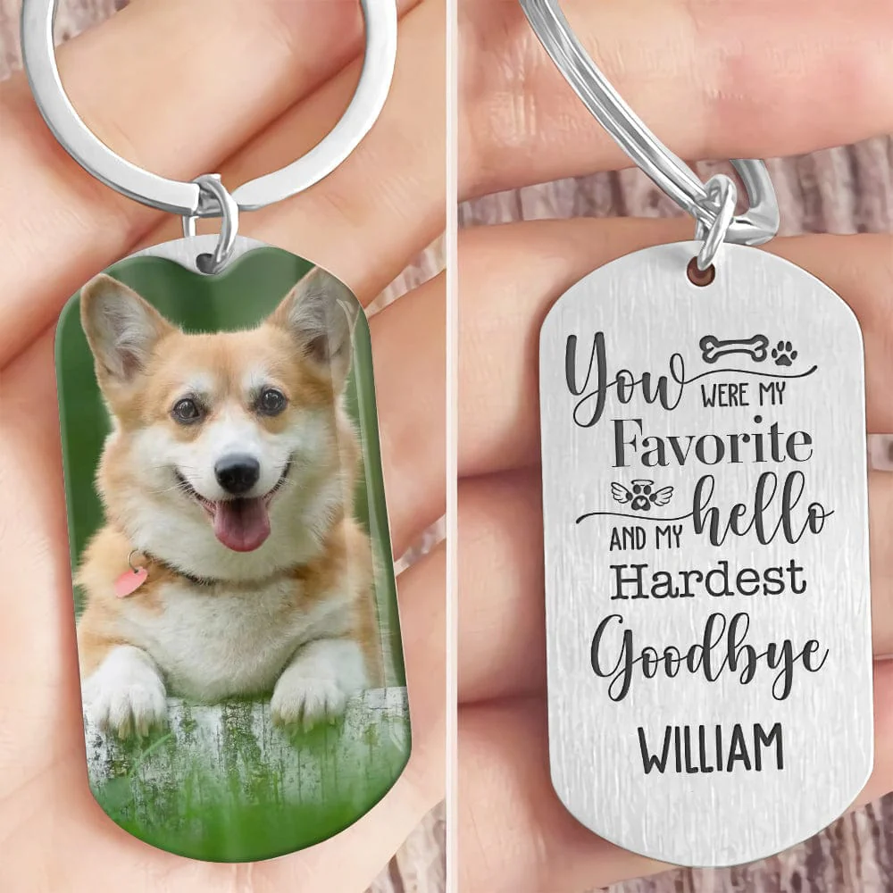 Personalized Upload Photo Pet Metal Keychain T286 HN590 - Image 3