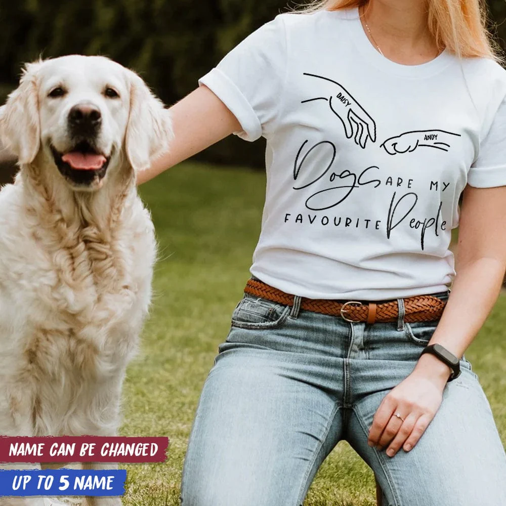 Dogs Are My Favourite People Dog Shirt K228 HN590