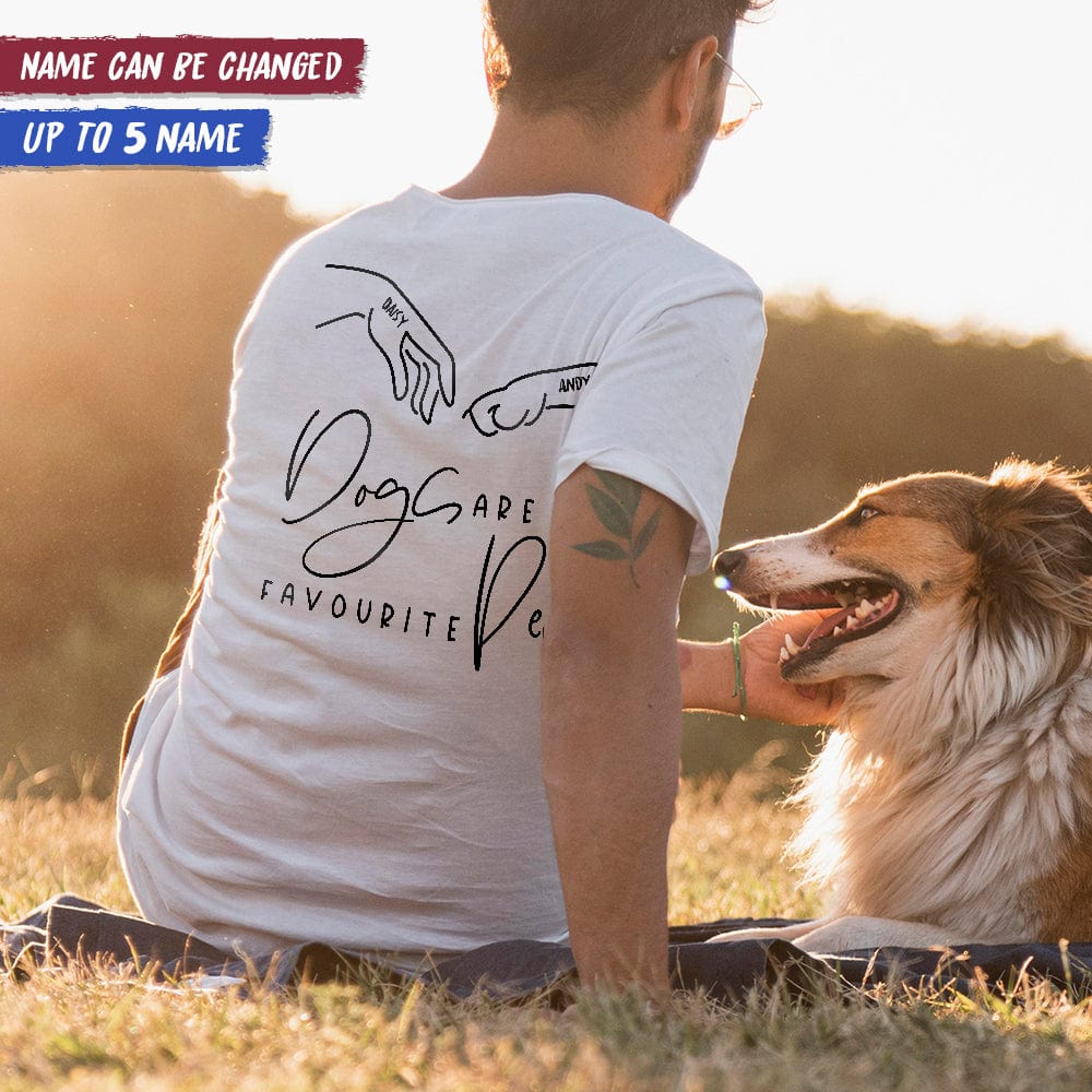 Dogs Are My Favourite People Back Dog Shirt K228 HN590 - Image 3