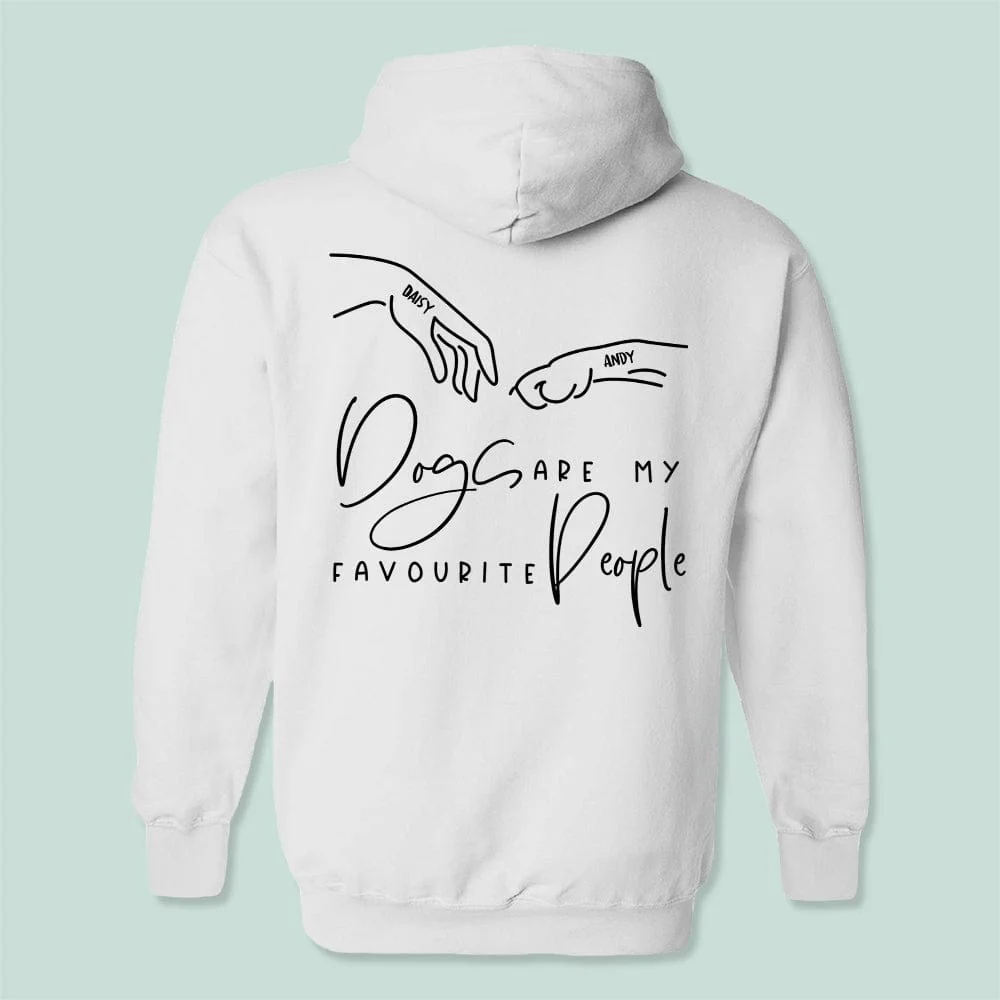 Dogs Are My Favourite People Back Dog Shirt K228 HN590 - Image 4