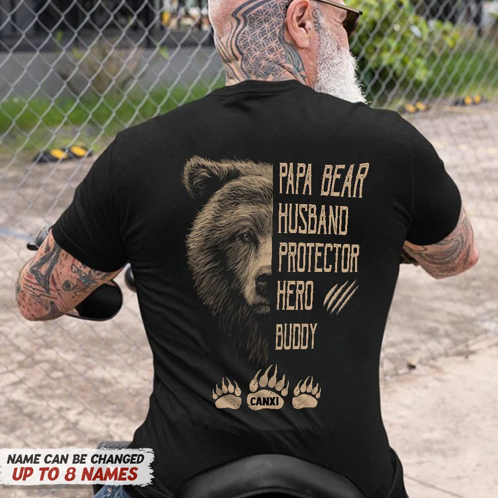 Papa Bear Husband Protector Hero Bear Shirt N304 HN590